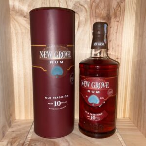 Rhum Ambré<br>Île Maurice<br>NEW GROVE<br>10 Ans<br>70cl / 58€