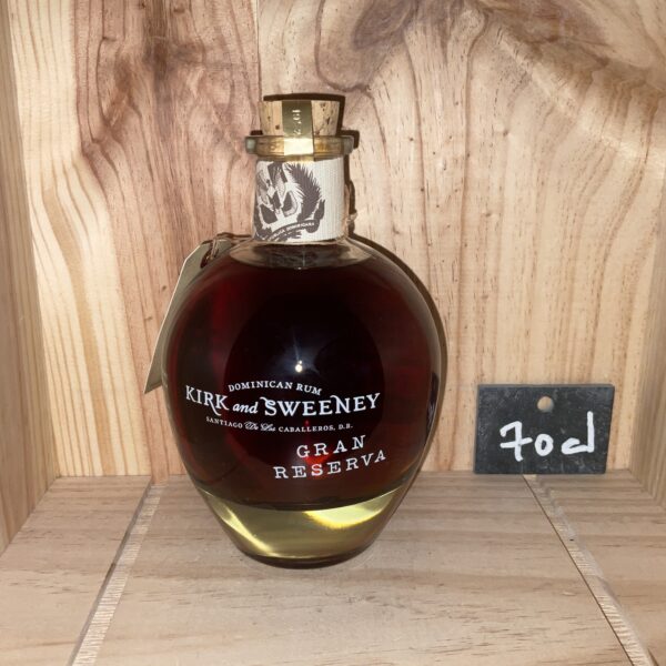 Rhum Ambré<br>République Dominicaine<br>KIRK & SWEENEY<br>Gran Réserva<br>70cl / 56€