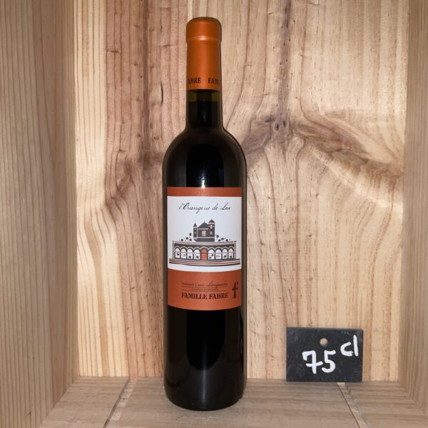 Languedoc Rouge<br>FABRE<br>Orangerie de Luc<br>BIO<br>2024 / 11,75€<br>Par 6 / 11,16€