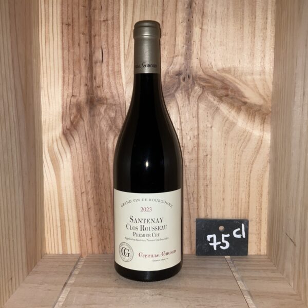 Santenay<br>Rouge<br>CAMILLE GIROUD<br>1er Cru<br>Clos Rousseau<br>2023 / 51€