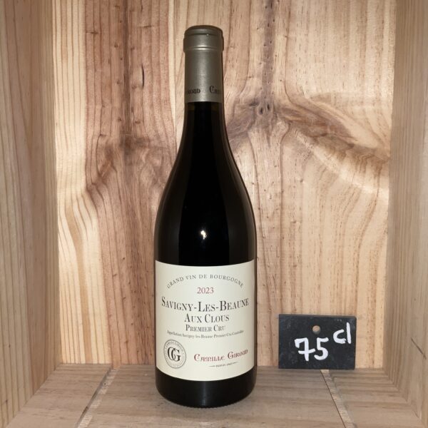 Savigny-Les Beaune<br>Rouge<br>CAMILLE GIROUD<br>1er Cru<br>Aux Clous<br>2023 / 53€