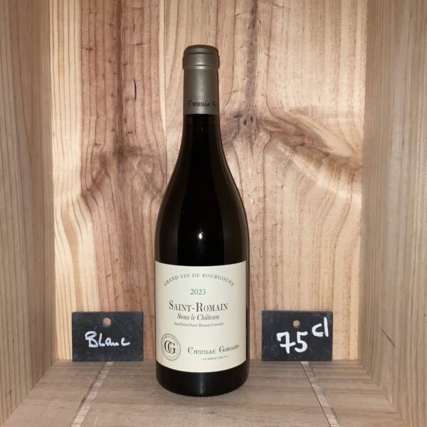 Saint-Romain<br>Blanc<br>CAMILLE GIROUD<br>S/ Le Chateau<br>2023 / 47€