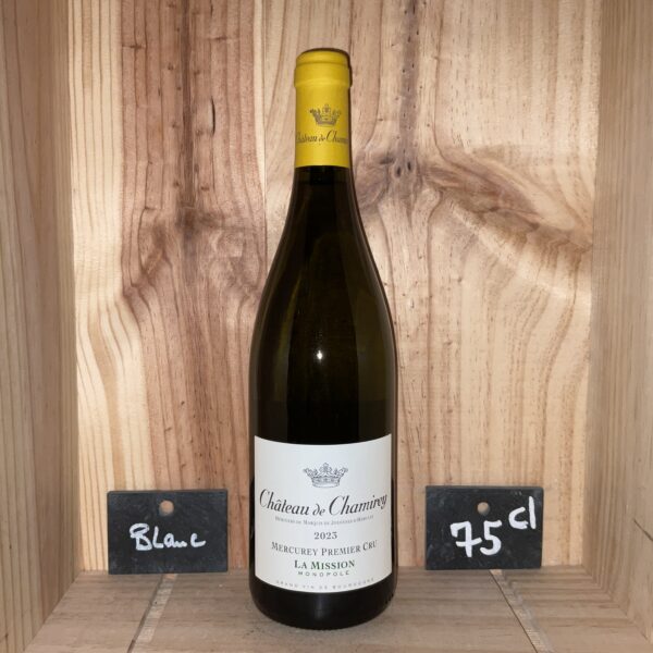 Mercurey Blanc<br>CHAMIREY<br>1er Cru<br>La Mission Monopole<br>2023 / 59€