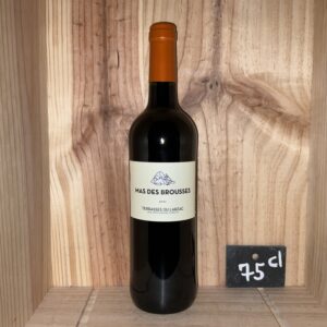 Terrasses du Larzac<br>Rouge<br>MAS DES BROUSSES<br>BIO<br>2023 / 21,50€<br>Par 6 / 20,43€